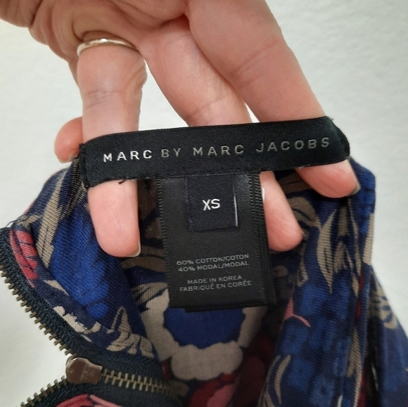 Marc by Marc Jacobs Dark Indigo Multi Floral Dress XS - Picture 3 of 6